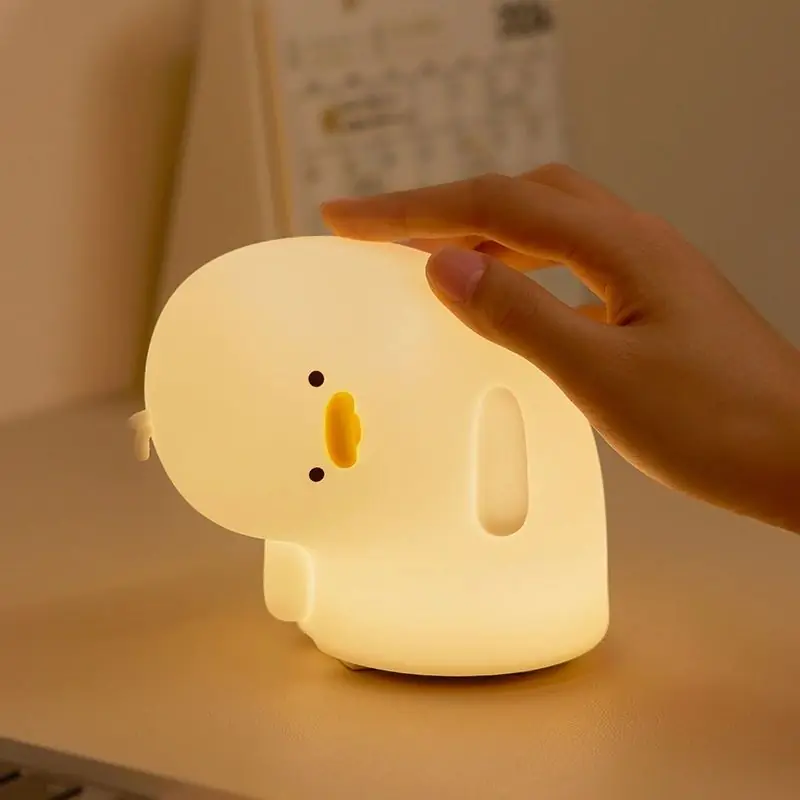 Why Duck LED Night Light, Tilted Head Duck, 3 Brightness Levels